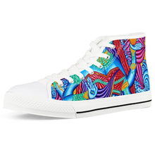 Load image into Gallery viewer, Lakshmi by Alex Aliume - White High Top Canvas Shoes