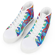 Load image into Gallery viewer, Lakshmi by Alex Aliume - White High Top Canvas Shoes