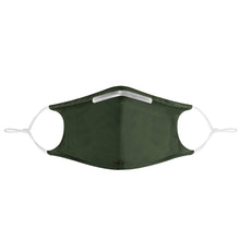 Load image into Gallery viewer, DARK GREEN - MASK WITH (4) PM 2.5 CARBON FILTERS