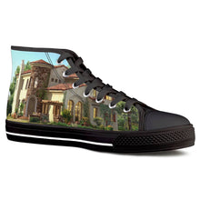 Load image into Gallery viewer, Black High Top Canvas Shoes-1585221420

