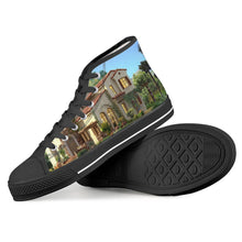 Load image into Gallery viewer, Black High Top Canvas Shoes-1585221420
