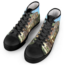 Load image into Gallery viewer, Black High Top Canvas Shoes-1585221420
