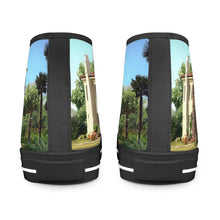 Load image into Gallery viewer, Black High Top Canvas Shoes-1585221420
