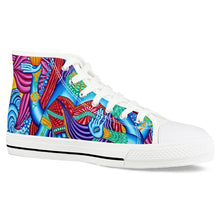 Load image into Gallery viewer, Lakshmi by Alex Aliume - White High Top Canvas Shoes
