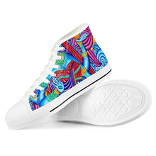 Load image into Gallery viewer, Lakshmi by Alex Aliume - White High Top Canvas Shoes
