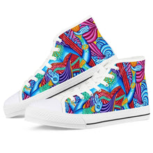 Load image into Gallery viewer, Lakshmi by Alex Aliume - White High Top Canvas Shoes
