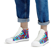 Load image into Gallery viewer, Lakshmi by Alex Aliume - White High Top Canvas Shoes
