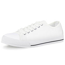 Load image into Gallery viewer, White Low Top Canvas Shoes-1585213742
