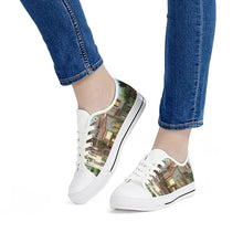 Load image into Gallery viewer, White Low Top Canvas Shoes-1585566610
